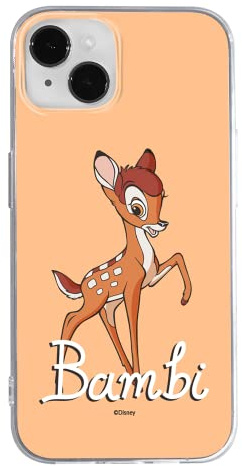 ERT Group Handyhülle für Apple iPhone 14 Original und offiziell Lizenziertes Disney Muster Bambi 013 optimal an die Form des Handy angepasst, hülle aus TPU
