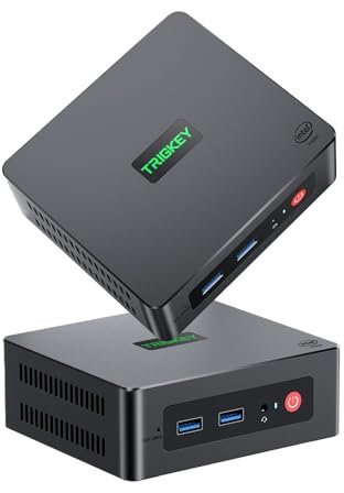 TRIGKEY G4 Mini Computer 12th Gen Intel N100 4C/4T 16G DDR4 500G M.2 SSD Mini PC Desktop PC,Wi-Fi 6 Working Micro PC, 4K@60Hz UHD Graphics Dual Display/BT 5.2
