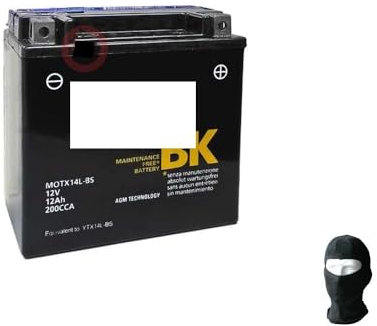 KOMPATIBEL MIT BUELL XB9R Firebolt 900 dal 2002 al 2007 YTX14-BS MAGNETI MARELLI BATTERIE GEBRAUCHSFERTIG GELADEN FÜR SOFORTMONTAGE BATTERIEN 12AH 12V 150X87X145MM