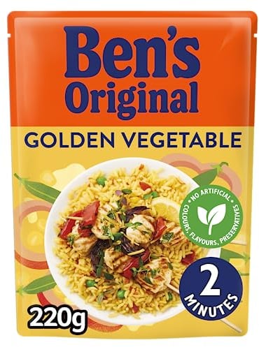 Ben's Original Golden Vegetable Microwave Rice Pouch, 220g