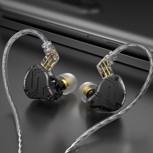 Will 2024 PRO Kabelgebundene -Kopfhörer 1DD 4BA Hybrid-Treiber HiFi Kopfhörer Klarer Klang & tiefer Bass, 0.75mm 2 Pin Kabel für Sänger Musiker Schlagzeuger Audiophile