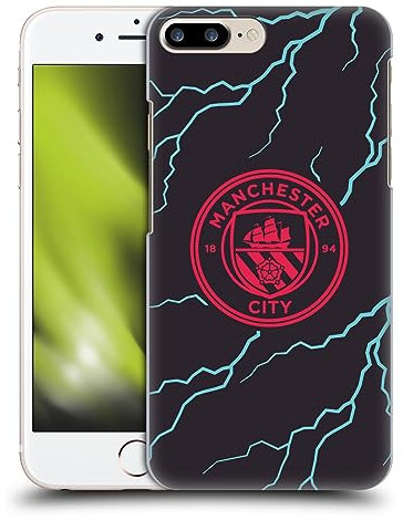 Head Case Designs Officially Licensed Manchester City Man City FC Third 2023/24 Badge Kit Hard Back Case Compatible With Apple iPhone 7 Plus/iPhone 8 Plus