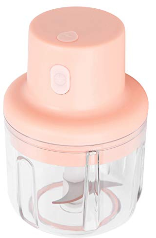 Mini Tritatutto Elettrico, Tritatutto Elettrico da 250 Ml Tritacarne Portatile Per Verdure Tritacarne Tritacarne Rosa Tritatutto Per Alimenti