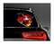 WildeBabsKLBT D24 Niedersachsen Bundesland Schrift weiß Fahne Flagge Wappen Staat Land Karte Form 11cm Hochwertiger Premium Auto-Aufkleber Sticker Decal Autoaufkleber Q47
