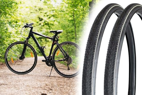 Fahrradreifen 28 x 1 5/8 x 1 3/8 Zoll, Reifen ETRTO 37-622 mit Zierstreifen und/oder Fahrradschlauch Dunlop Ventil