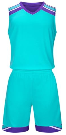 HULG 2-teiliges Basketball-Trikot Für Kinder/Erwachsene 2024, ärmelloses Trikot + Shorts Für Kinder/Erwachsene, Basketball-Trikot, Basketball-Trikot Und Shorts-Trikot-Set (Jersey-08,3XS)