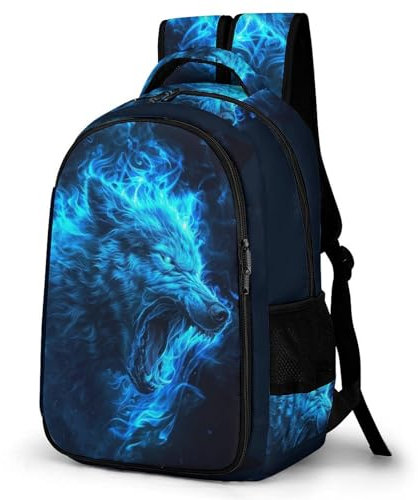 TPISLI Ranzen Mädchen 5 Klasse Wolf Wölfe Schulrucksack Jungen 5.klasse Schulranzen Mädchen 1. Klasse Tier Leichter Reise Outdoor Freizeit