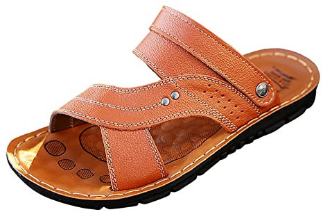 Gras Flip-Flops für Herren, mittlere Pantoffeln, Sandalen für Herren, Ignite Vi Slide Sandale, gelb, 39 EU