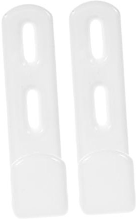 IWOWHERO Bunk Bed Ladder Hooks Heavy Duty Iron Brackets White 25mm J-Hook Replacement Ladder Hangers for Loft Beds Hardware 2pcs