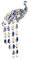 Exquisite Strass Pfau Brosche für Frauen Mädchen Mode große Quaste Kristall Vogel Tier Revers Pins Kleid Zubehör Hochzeit Weihnachten Geburtstag Schmuck Geschenk