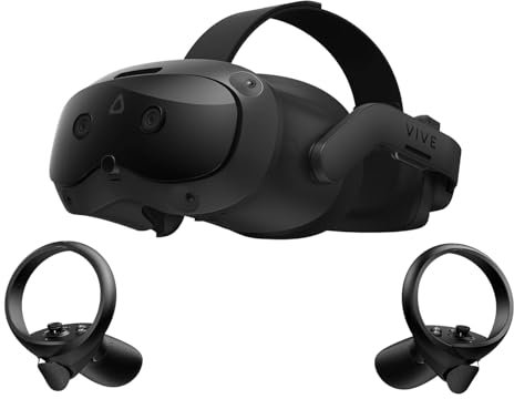 HTC Vive Focus Vision Bundle – Mixed Reality und PC VR Headset + Controller – Consumer Edition + Vive Wired Streaming Kit – DisplayPort-Modus kompatibel