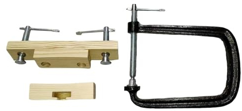 EHJRE Metal Clamp for Acoustic Guitar Bridge Adjustment and Repair, with accessories