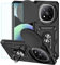 YmhxcY Mobile Phone Case for Xiaomi Redmi Note 14 Pro Plus 5G, [with 1 Piece Protective Film], 360° Rotating Metal Stand, Shockproof Protective Hard Shell with Camera Protection, Xiaomi Redmi Note 14