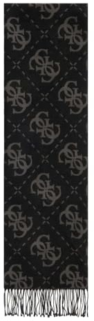 GUESS Schal Noelle II Scarf 60X180 Coal Logo dunkelgrau