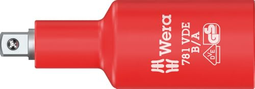 Wera 05024692001 781 B/A VDE-Verbindungsteil, isoliert, 3/8, 781 B/A x 1/4 x 66 mm x 3/8
