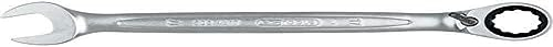 KS Tools - 503.4628 - Clé mixte à cliquet réversible Gearplus - 30 mm - Fintiion satinée - Chrome vanadium