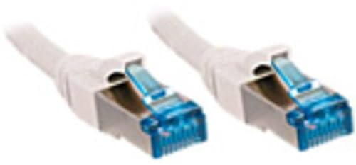 LINDY 47200 - Ethernet-, Patch- und Netzwerkkabel (RJ45-Anschlüsse), Cat.6A S/FTP PIMF - 500MHz unterstütztes Band - Ideal für Gigabit/LAN-Netzwerke, Router/Modem, Switch, Blau/Weiß - 20 Meter
