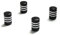 VENTILKAPPEN - Racing Kappen Caps - JDM Felgen Ventil Kappen - Dub (Schwarz)