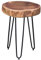 FineBuy Massivholz Akazie Beistelltisch 35 x 35 cm