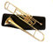 Brass Bb Tenorposaune mit 3 Ventilen für Trompeten- / Crossover-Spieler, Messing, inkl. Designer-Schutzhülle by sonorous