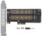 Bewinner PCIE X4 Adapterkarte, M.2 NVMe SSD NGFF zu PCIE X4 Kartenkonverter Karte Verdickte Leiterplatte NVME + AHCI Dual Interface PCIE + SATA Dual Interface Dual Protocol