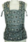 Fräulein Hübsch SoftTai Babysize Halfbuckle in Stars All Over Weiß ab Geburt bis Kleinkindalter (50/56 – 80/86 cm) - Anhock-Spreiz-Haltung wie im Tragetuch - bequem gepolstertes Trage-Tuch-System