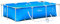 Outsunny Piscina Desmontable Tubular 252x152x65 cm con Depuradora de Cartucho 1200L/H Piscina Rectangular de Exterior para Adultos y Niños 2163L Azul