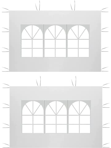 Pannelli laterali per Gazebo Impermeabile,2pack 3 x 2 m, Tessuto Oxford 210D, Pannello Laterale di Ricambio per Gazebo da Giardino, Esterno o Festa