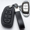 ontto Autoschlüssel Hülle Passt für Hyundai Solaris IX35 IX45 IX20 I40 Tucson Ioniq Elantra Santa Fe Fernbedienung PU Leder Schlüsselcover Schlüsselhülle Schlüsselanhänger Schlüssel Etui-Schwarz C
