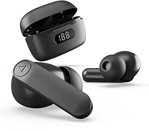 boAt Airdopes 121 PRO True Wireless Earbuds in Ear W/Quad Mic Enx, Low Latency Mode for Gaming, 50H Playtime, Iwp, Ipx4, Battery Indicator Screen(Active Black)