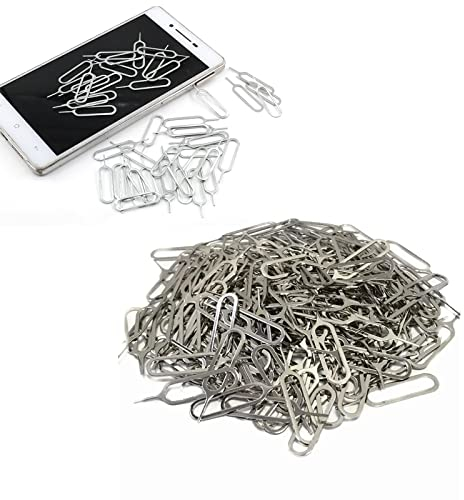 Portable Carte SIM Plateau Aiguille, Outil D'éjection Extracteur, Outil de Retrait de Carte, Epingle D'ejection de Carte SIM, Compatible avec Toutes Les Marques de Smartphones, 300 Pièces