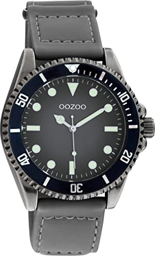 Oozoo Timepieces Herren Uhr - Armbanduhr Herren mit 21mm breites Nylon Armband | Hochwertige Uhr für Männer - Edle Analog Herrenuhr in rund C11011
