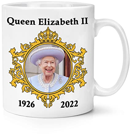 Gift Base Queen Elizabeth II 1926–2022 Tasse, 284 ml, Gedenkgeschenk für Ihre Majestät