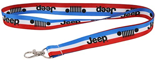 Jeep RWB Schlüsselband, Ausweishalter mit Drehkarabinerverschluss, Schlüsselanhängerhalter