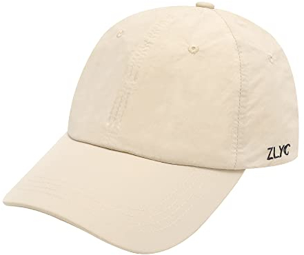 ZLYC Daman Sommer Baseball Caps für Sport Golf Tennis Baseballmütze(Einfarbig Beige)