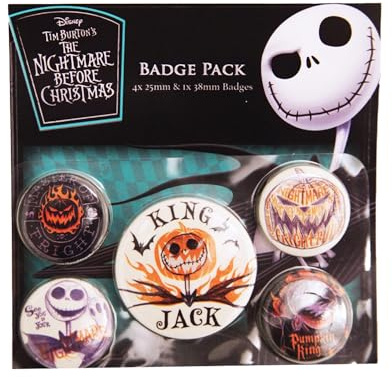 The Nightmare Before Christmas Badge Pack (Colourful Shadows)