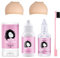 6 Stück Perückenset für Anfänger Cosplay Frauen Mädchen, Ersatz Klebstoff unsichtbar Bonding Kleber, Perücke Kleber Entferner, Haar-Styling Wachs Klebestift, Net Wig Caps, Rosa Rand Kontrolle Pinsel