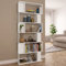 FIRBNUS Bücherregal/Raumteiler 80x24x192 cm Holzwerkstoff Wohnzimmer Möbel Stehend Regal Trennwand Holz Schmal Weiß