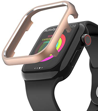 Roségold Hülle Kompatibel mit Apple Watch 42mm, Uhr Zubehör Ultra Dünn Schutz Stoßfest Kratzfest Metall Schutzhülle Aluminium Bumper Gehäuse Schutztasche Kompatibel mit Apple Watch 42mm Serie 3/2/1
