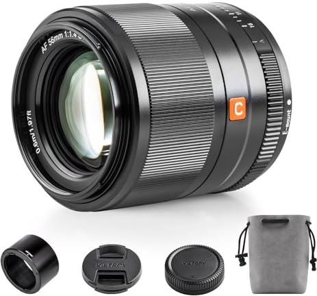 VILTROX 56mm F1.4 Autofocus Lenses for Sony E Mount Camera Lenses Camera Lenses Compatible with Sony a7 a7C a7III a7RIII a7RIV a7RV a9 a6100 a6400 a6700
