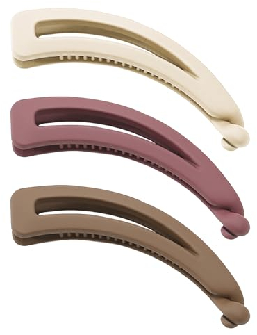 3 Stück Bananen-Haarspangen, Bananen-Haarspangen für Haare, Damen-Bananen-Haarspangen, Haarspangen für Frauen mit dünnem Haar, Retro-Bananen-Haarspangen, Zopfklammern für Frauen