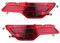 Nebelschlussleuchte,RüCkleuchten Links/Rechts Auto Hinten Stoßstange Nebel Licht Reflektor Passend for BMW X6 E71 E72 2008 2009 2010 63147187219 63147187220 nebel Lampe Reflektor (Color : Left Right