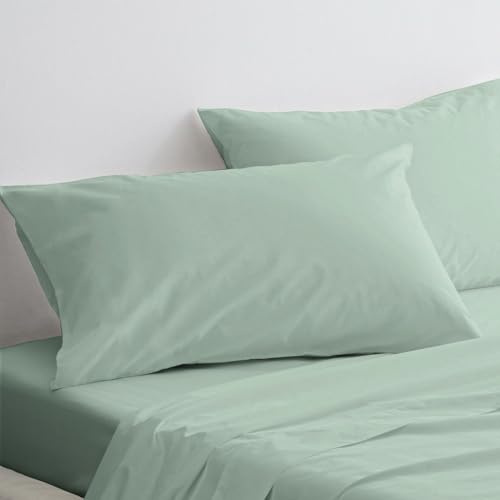 Pizuna 2er Pack Kissenbezug 40x80 cm Baumwolle Meeresschaum 800 Fadenzahl | Luxuriöser Soft-Satin 2er Pack Quadratisch Kissenbezüge, 100% Langstapel Baumwolle Nur Kissenbezug Helles Rosa, 40x80 cm