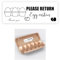 Generic Eierkarton-Etiketten mit Aufschrift Please Return, 1 x 6,6 cm, 500 Stück