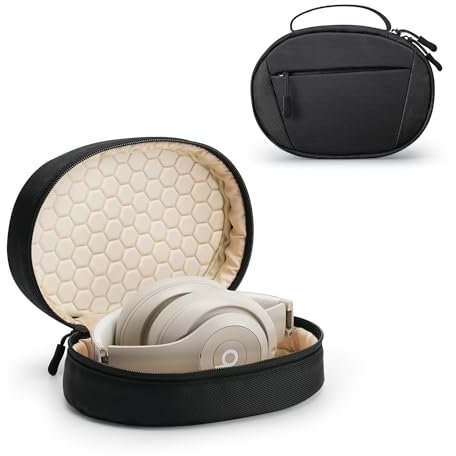Soft Case for Beats Studio Pro/Sony WH-1000XM4/ Sony WH-XB910N/ Beats Studio3 Headphone, Soft Shell Travel Protective Carrying Cover Storage Bag, Black