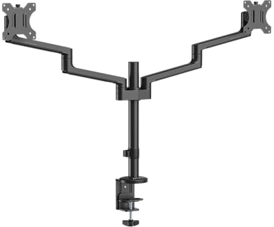 MSI MAG MT201 - Premium Heavy Duty Single Monitor Stand Arm, Supports 17-49 Screens and 44 lbs, VESA Compatible, Adjustable Gas Spring Assisted Mount, Clamp & Grommet, Quick Release Plate - Black