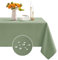 Romanstile Sabeigrüne Tischdecke Outdoor 240x140 abwaschbar,wasserabweisend,schmutzabweisend Tischtuch Table Cloth Tischwäsche für Frühling,Ostern,Geburtstag,Party,Hochzeit,Garten
