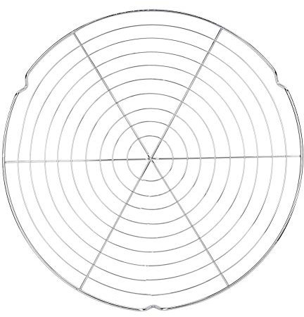 HAOHIZE Grillrost Rund, Ø 32,5 cm Grillrost Edelstahl für Feuerschale Holzkohlegrill Kochen BBQ Grillnetz Barbecue Grillroste Rack Grill Zubehör für Outdoor Camping Picknick