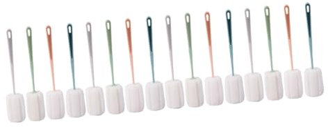 OUNONA 16 STK Schwammbecherbürste mit langem Griff reinigungsbürste Flaschenbürste wischstaubsauger vaccumierer Cleaning Tool ajaa Spong Flaschenreiniger Schwammbürste Reinigungsmittel pp