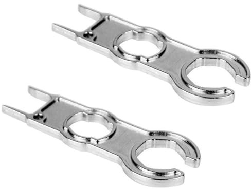 lcyen 2PCS MC4 Wrench Set – Solar Panel Disconnect Tool, MC4 Spanner for Cable System, Handy Wrench for Solar Connector, Wire Connector Tool(Silver)